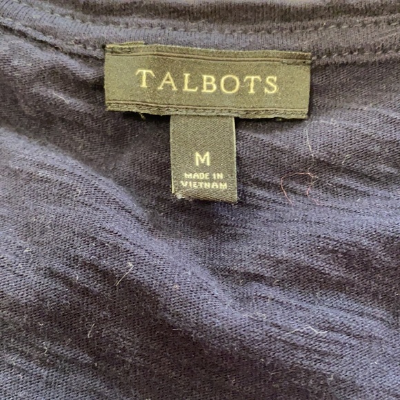 Talbots Navy Tank Size Medium - Picture 3 of 3